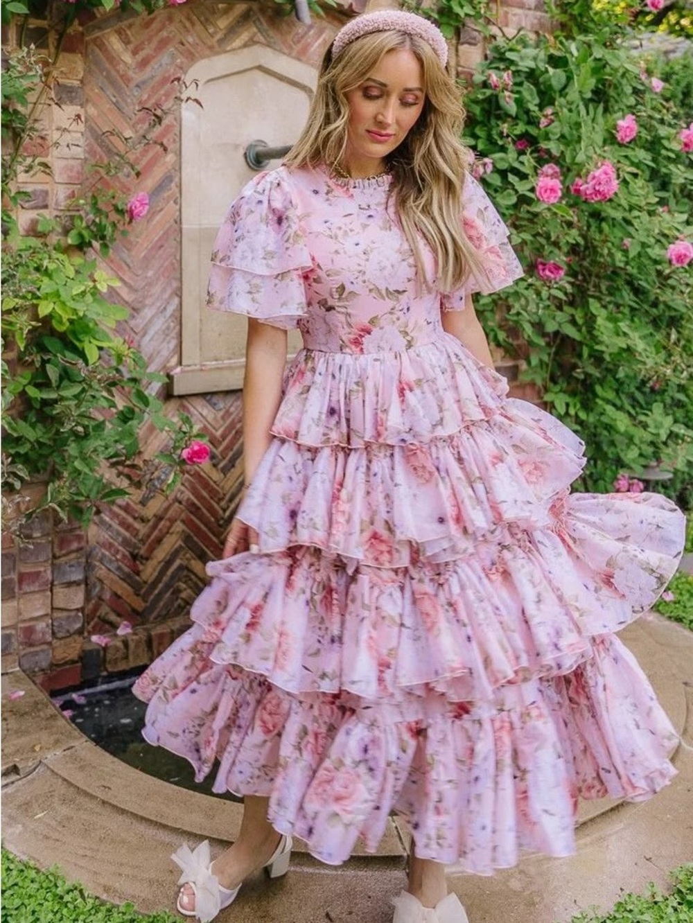 Ivy City Co Rosette Dress in XXL